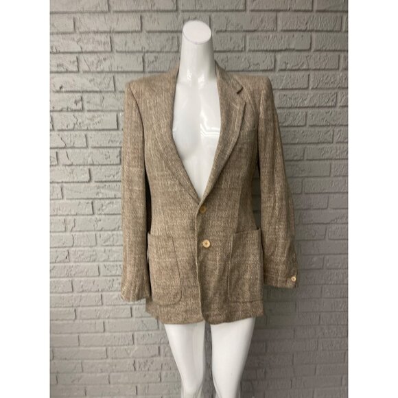 Avanti Made for Nello’s Women Tan Carmel Tweed Blazer Size 6 - Picture 1 of 12